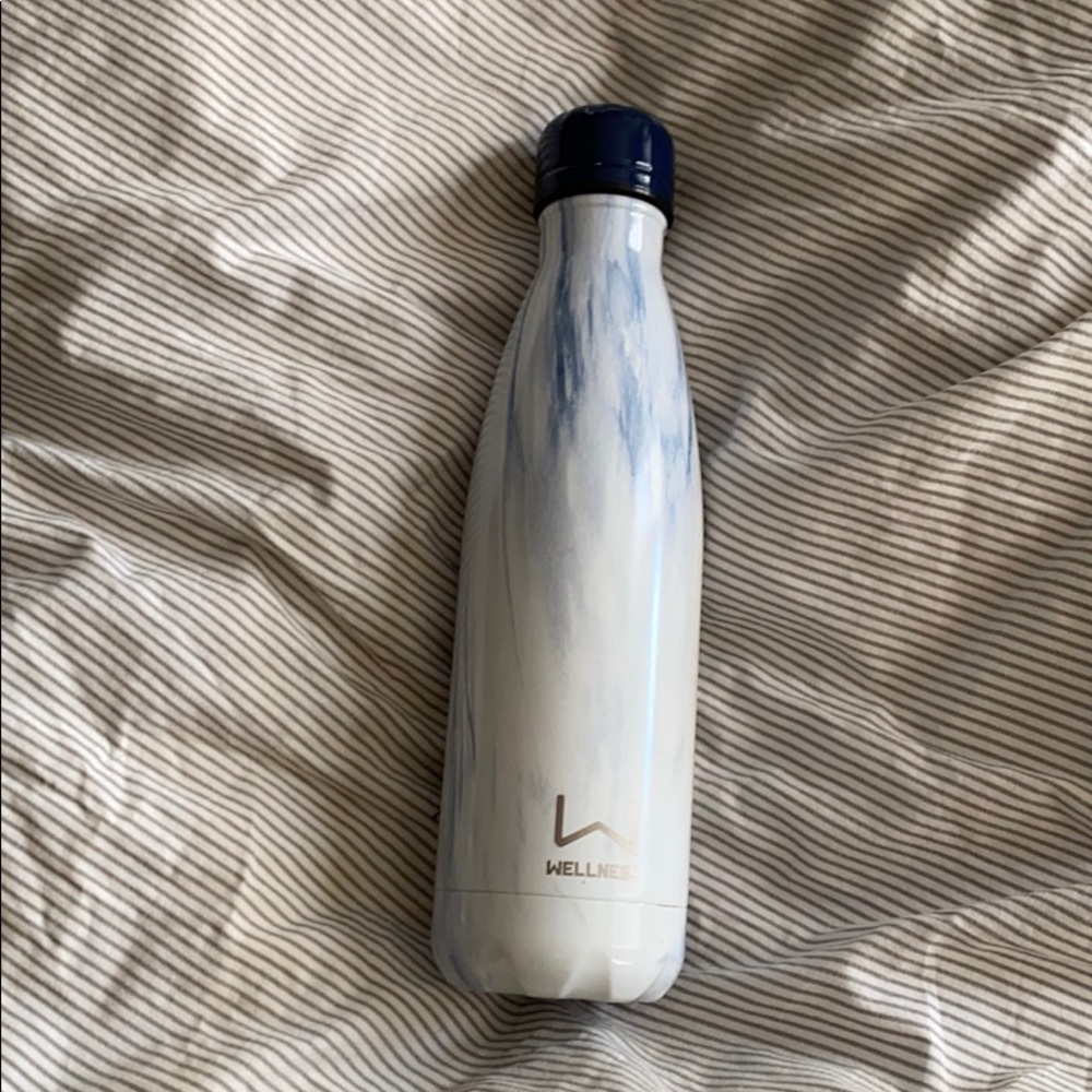 Wellness stainless water bottle